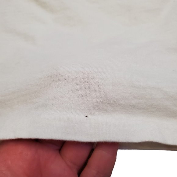 Vintage 90s Operation Desert Storm T-Shirt Single Stitch Eagle White Mens M - Picture 5 of 8